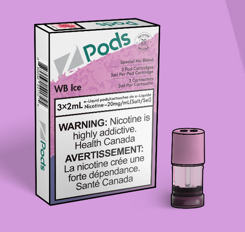 Z Pods  | Vape Cloud Canada Z Land 20mg ON Tax / Wiggly B Ice (GB Ice) 20.99  Vape Cloud