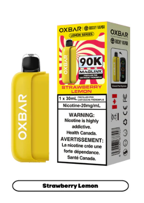 Rocky Vapor Oxbar Maglink Pod Nimbus Distro Essential Series -  Strawberry Lemon 38.25  Vape Cloud