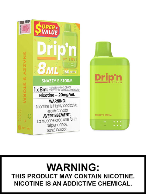 Drip'n by Envi 8ml Disposable | Vape Cloud Canada Pacific Smoke Snazzy-S-Storm 26.99  Vape Cloud