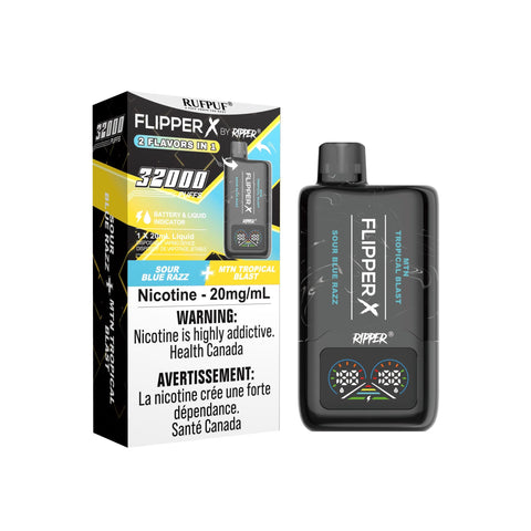 FLIPPER X Disposable - 32K GCore Sour-Blue-Razz-MTN-Tropical-Blast 35.00  Vape Cloud