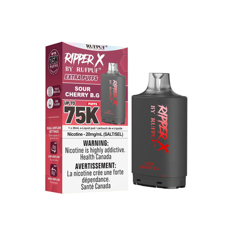 Ripper X 75k Pods | Vape Cloud Canada GCore Sour Cherry B.G 34.99  Vape Cloud