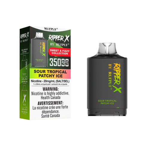 RIPPER X 35K Pods - 20mg GCore Sour-Tropical-Patchy-Ice 30.99  Vape Cloud