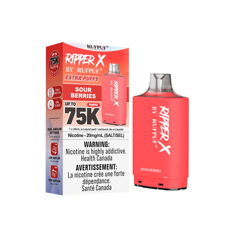 Ripper X 75k Pods | Vape Cloud Canada GCore Sour Berries 34.99  Vape Cloud