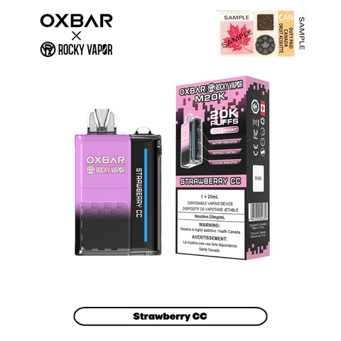 OxBar M20K - Strawberry CC | Vape Cloud Canada