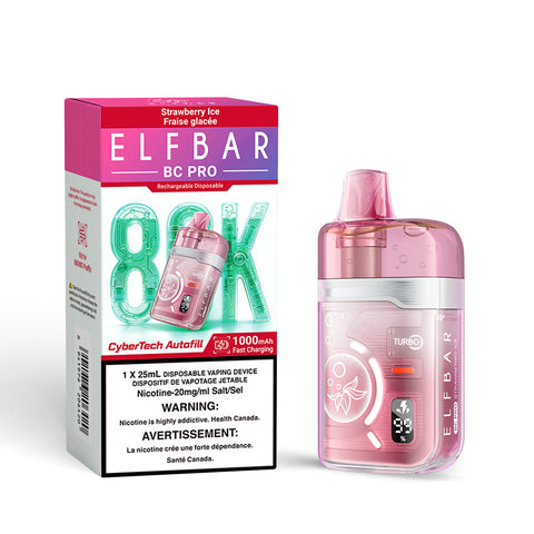 Elf Bar BC Pro 80K Disposable Vape Smoke Arsenal Strawberry Ice 46.99  Vape Cloud