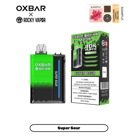 OxBar M20K - Super Sour | Vape Cloud Canada