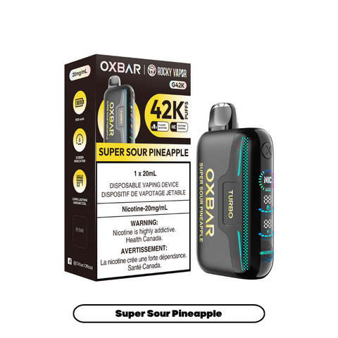 Rocky Vapor Oxbar G42K | Vape Cloud Canada Nimbus Distro 20mg ON Tax / Super Sour Pineapple 41.99  Vape Cloud