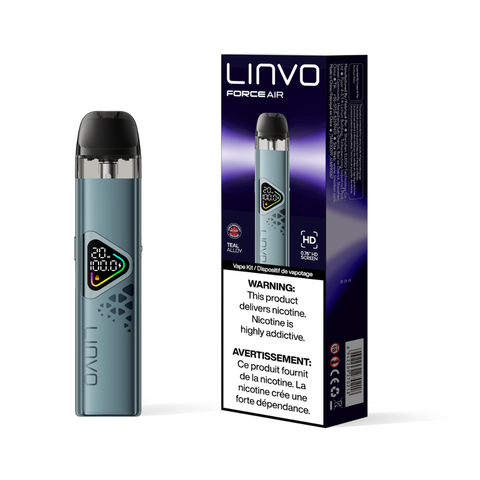 LINVO Force Air Pod Kit [CRC] in Teal Alloy with retail packaging