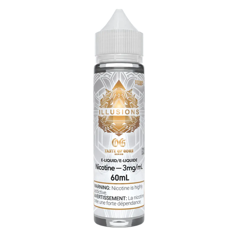 Illusions E-Liquid 60ml | Vape Cloud Canada Pacific Smoke 3mg ON Tax / Taste of Gods OG 47.50  Vape Cloud