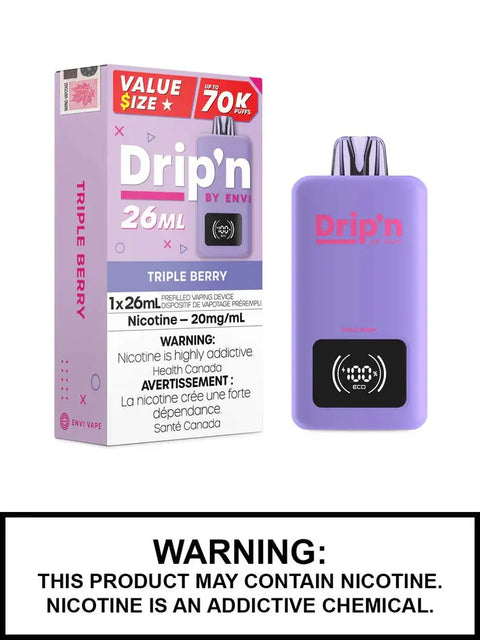 Drip'n by Envi 26ml Disposable Pacific Smoke Triple-Berry 42.99  Vape Cloud