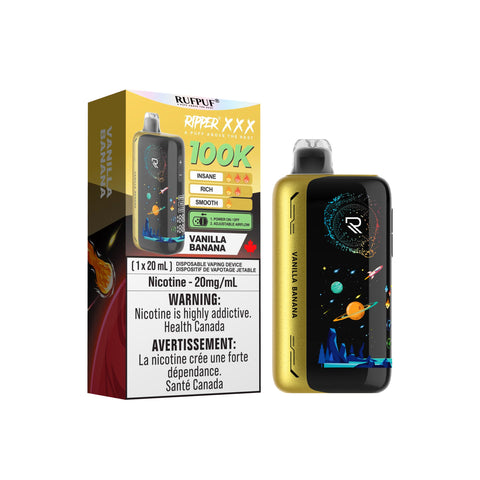 Ripper XXX - 100K Disposable GCore VANILLA BANANA 51.50  Vape Cloud