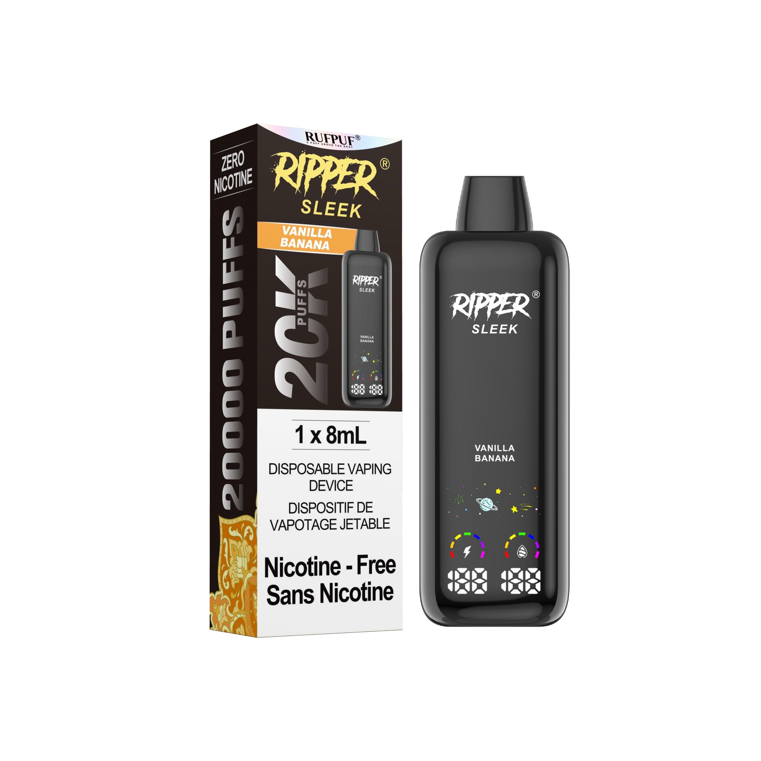 Ripper SLEEK Zero Nic Disposable (20k Puff) 0 mg | Vape Cloud Canada Ripper SLEEK Zero Nic Disposable (20k Puff) 0 mg | Vape Cloud Canada