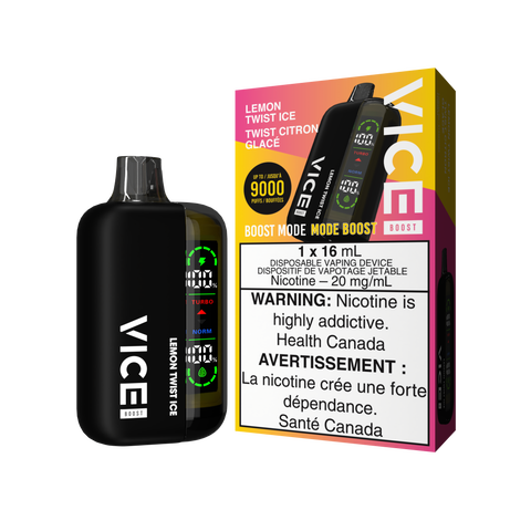 Vice Boost 9k *ONLINE CLEARANCE SALE ONLY* Valor Lemon Twist Ice 14.99  Vape Cloud