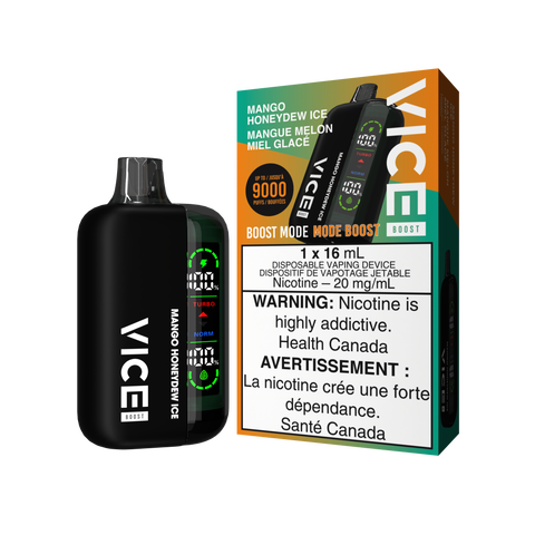 Vice Boost 9k *ONLINE CLEARANCE SALE ONLY* Valor Mango Honeydew Ice 14.99  Vape Cloud