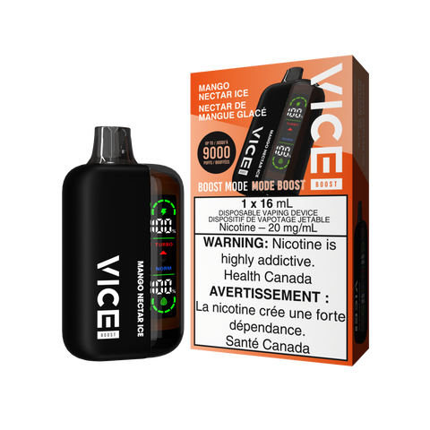 Vice Boost 9k *ONLINE CLEARANCE SALE ONLY* Valor Mango Nectar Ice 14.99  Vape Cloud