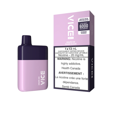 Vice Box Disposable | Vape Cloud Canada Valor 20mg ON Tax / Grape Ice 32.50  Vape Cloud