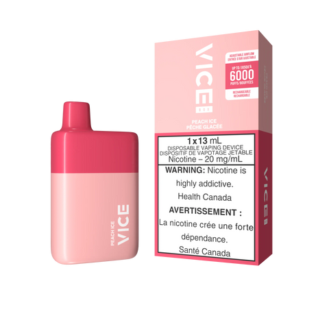 Vice Box Disposable | Vape Cloud Canada Valor 20mg ON Tax / Peach Ice 32.50  Vape Cloud