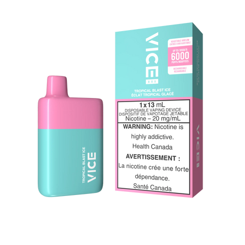 Vice Box Disposable | Vape Cloud Canada Valor 20mg ON Tax / Tropical Blast Ice 25.99  Vape Cloud