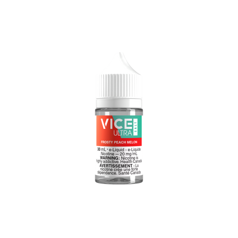 VICE ULTRA SALT (20mg/30ml) Valor 20mg / FROSTY PEACH MELON 30.00  Vape Cloud