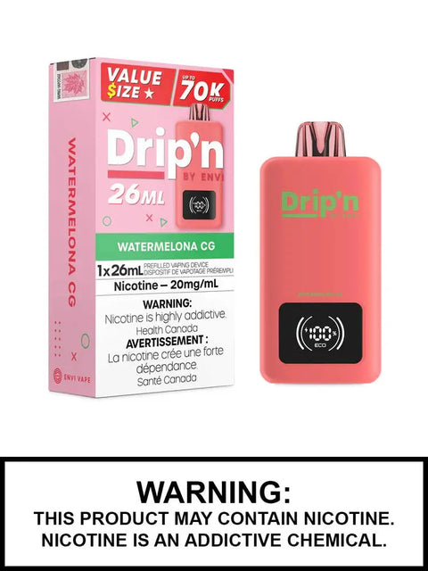 Drip'n by Envi 26ml Disposable Pacific Smoke Watermelona-CG 42.99  Vape Cloud