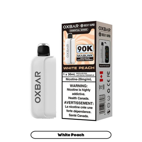 Rocky Vapor Oxbar Maglink Pod Nimbus Distro Essential Series - White Peach 38.25  Vape Cloud