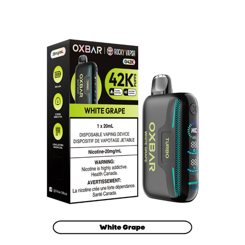 Rocky Vapor Oxbar G42K | Vape Cloud Canada Nimbus Distro 20mg ON Tax / White Grape 41.99  Vape Cloud