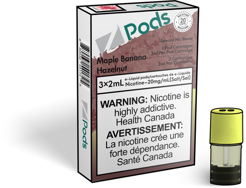 Z Pods - Maple Banana Hazelnut | Vape Cloud Canada