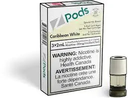 ZPods *ONLINE ONLY CLEARANCE* Z Land Caribbean-White 10.99  Vape Cloud