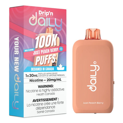 Drip'n Daily Disposable Vape - Just Peach Berry