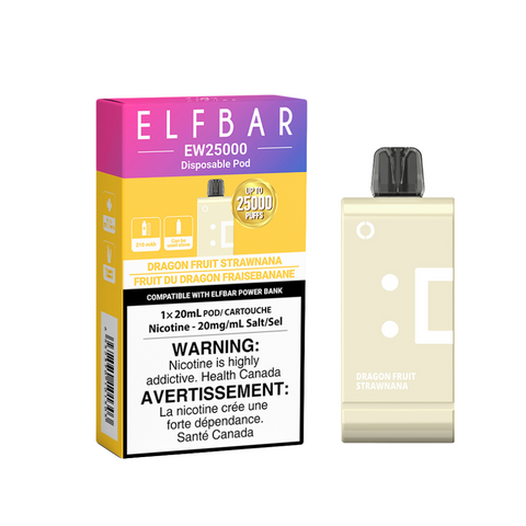 Elf Bar EW25K Pod - Dragon Fruit Strawnana | Vape Cloud Canada