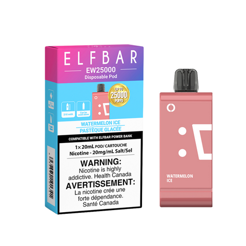 Elf Bar EW25K Pod - Watermelon Ice | Vape Cloud Canada