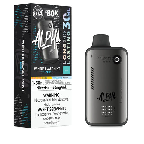 Flavour Beast Alpha 80K Disposable Vape - Winter Blast Mint Iced