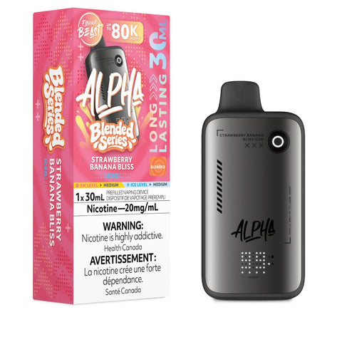 Flavour Beast Alpha 80K Disposable Vape - Strawberry Banana Bliss Iced