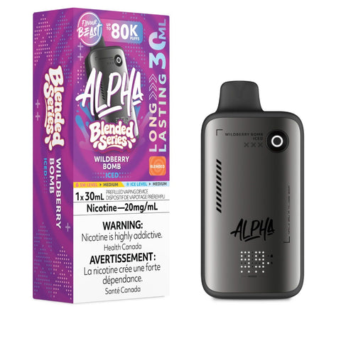 Flavour Beast Alpha 80K Disposable Vape - Wildberry Bomb Iced