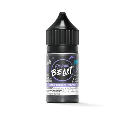 Flavour Beast Nic Salt - Super Sour Blueberry Iced (30mL) | Vape Cloud Canada