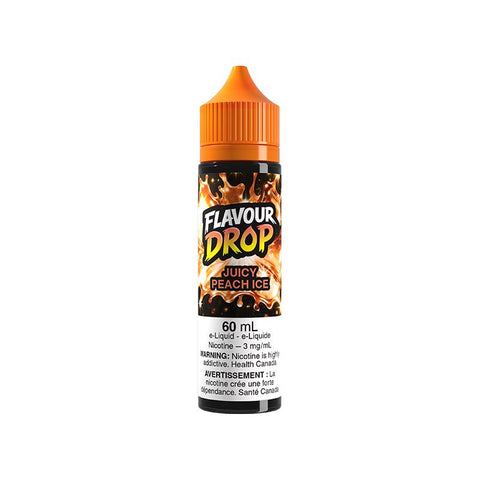 Flavour Drop Juicy Peach Ice 60mL e-liquid packaging