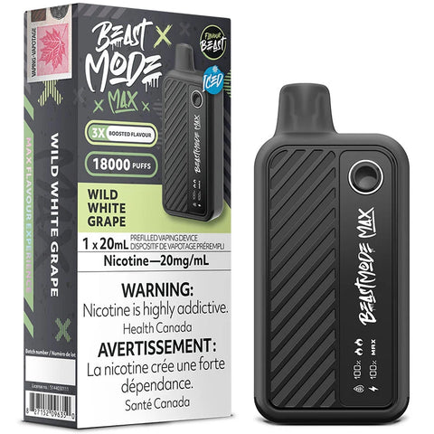 Flavour Beast - Beast Mode Max 18k - Wild White Grape Iced | Vape Cloud Canada