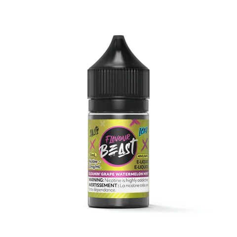 Flavour Beast Nic Salt 30mL - Gleamin' Grape Watermelon Mint Iced
