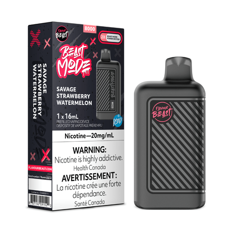 Flavour Beast - Beast Mode 8k - Savage Strawberry Watermelon | Vape Cloud Canada