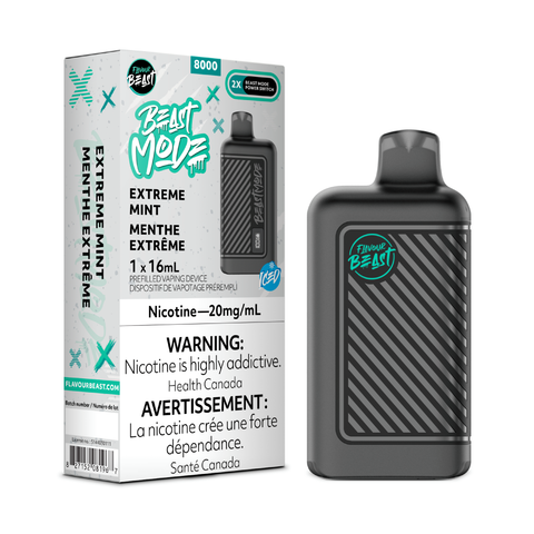 Flavour Beast - Beast Mode 8k - Extreme Mint Iced | Vape Cloud Canada