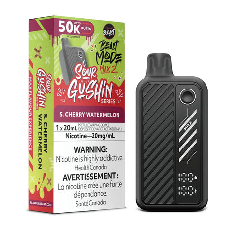 Flavour Beast - Beast Mode Max 2 50K - Sour Gushin S. Cherry Watermelon
