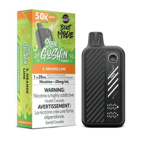 Flavour Beast - Beast Mode Max 2 50K - Sour Gushin S. Orange Lime