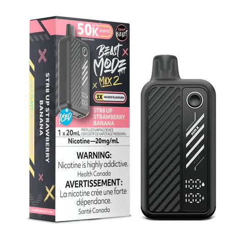 Flavour Beast - Beast Mode Max 2 50K - Vape Cloud Canada Pacific Smoke 20mg-ON-Tax-STR8-UP-Strawberry-Banana 49.99  Vape Cloud