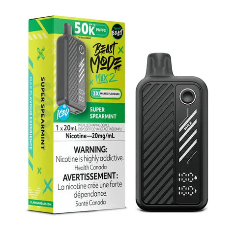 Flavour Beast - Beast Mode Max 2 50K - Vape Cloud Canada Pacific Smoke 20mg-ON-Tax-Super-Spearmint 49.99  Vape Cloud