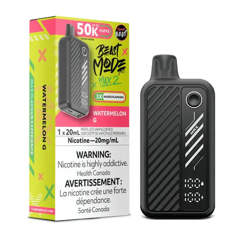Flavour Beast - Beast Mode Max 2 50K - Vape Cloud Canada Pacific Smoke 20mg-ON-Tax-Watermelon-G 49.99  Vape Cloud