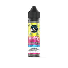 Pacific Smoke Flavour Beast Gushin 60ml E-Liquid bottle with blue and red design, 20mg nicotine strength, and vibrant branding.