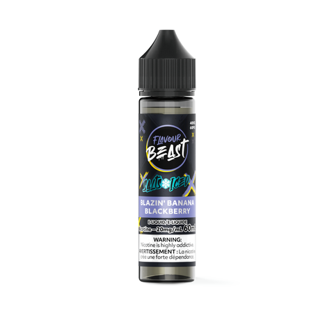 Flavour Beast Nic Salt 60mL - Blazin' Banana Blackberry Iced