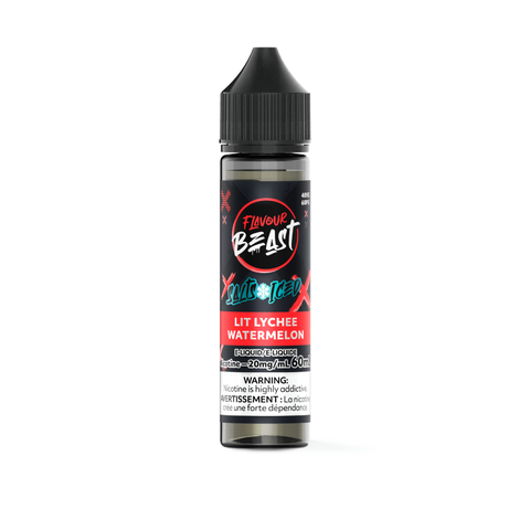Flavour Beast Nic Salt 60mL - Lit Lychee Watermelon Iced