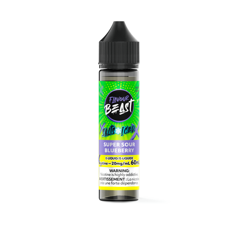 Flavour Beast Nic Salt 60mL - Super Sour Blueberry Iced