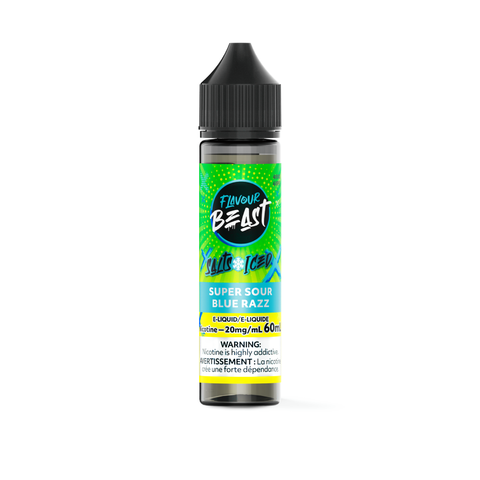 Flavour Beast Nic Salt 60mL - Super Sour Blue Razz Iced